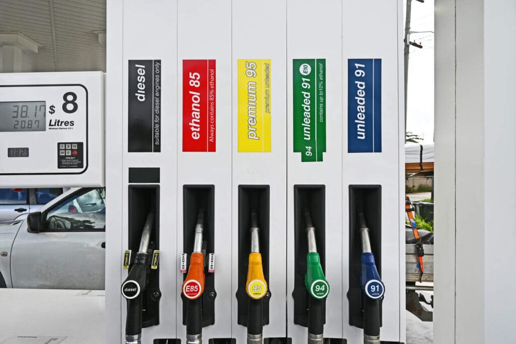 Types of gasoline in Australia انواع بنزین در استرالیا