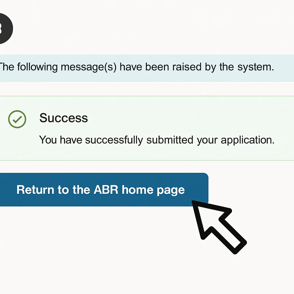 ارسال فرم آنلاین ABN و ثبت درخواست در سامانه ABR