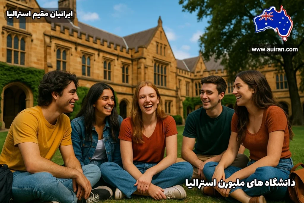 دانشجویان ایرانی در محوطه دانشگاه های ملبورن استرالیا