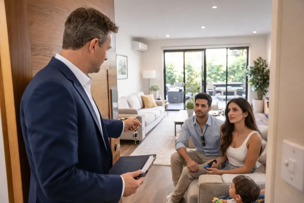 بازدید قانونی صاحبخانه از خانه اجاره‌ای با اطلاع قبلی طبق قوانین اجاره در استرالیا